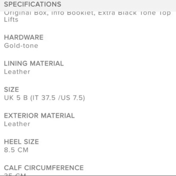 RARE Gucci G heel knee high leather boots 37.5 - Picture 8 of 8